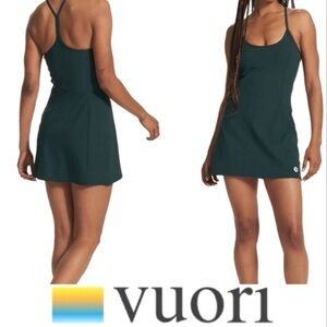 Vuori Dark Green One Shot Tennis Dress - like New - Size M